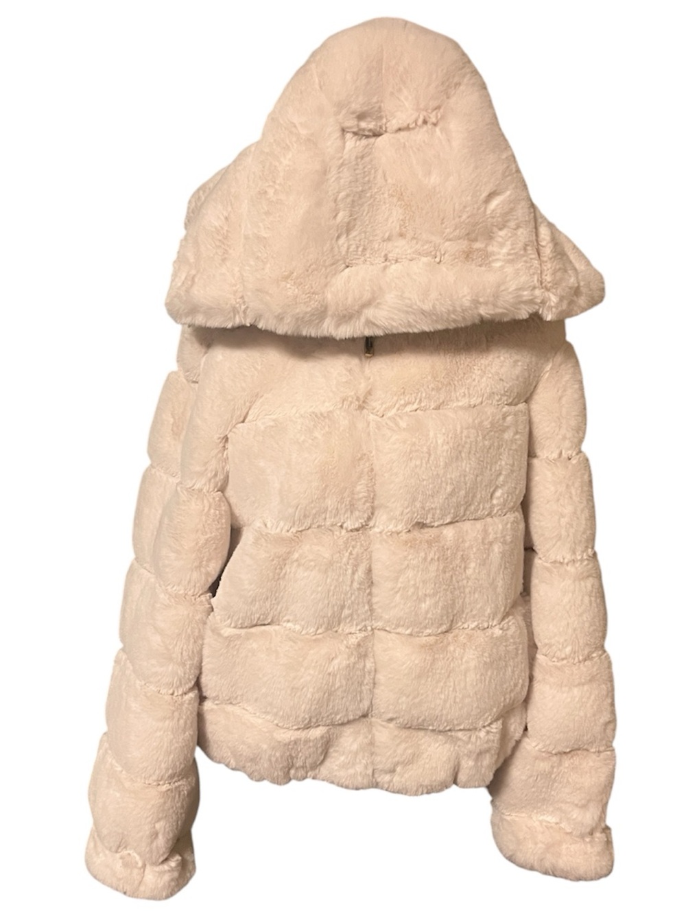 BCBGMAXAZRIA Faux Fur Hooded Coat Size